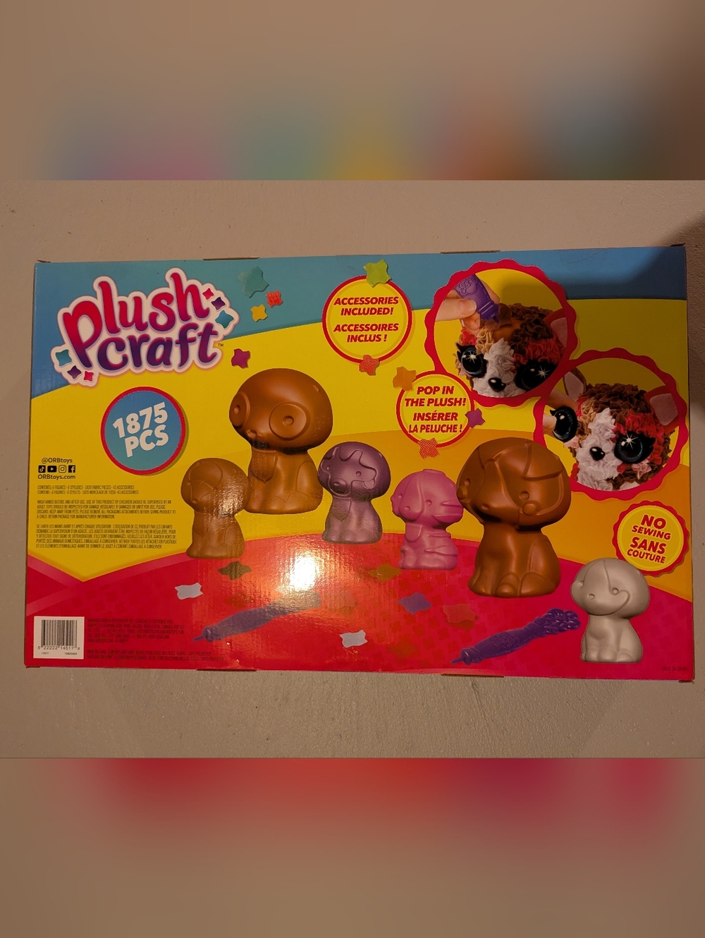 2/$80 Brand New Plush Craft 3D Pet Craft Kit, Set of 6 - Picture 2 of 2